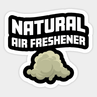 Natural Air Freshener Funny Farting Gag and Fart Zone Humor Sticker